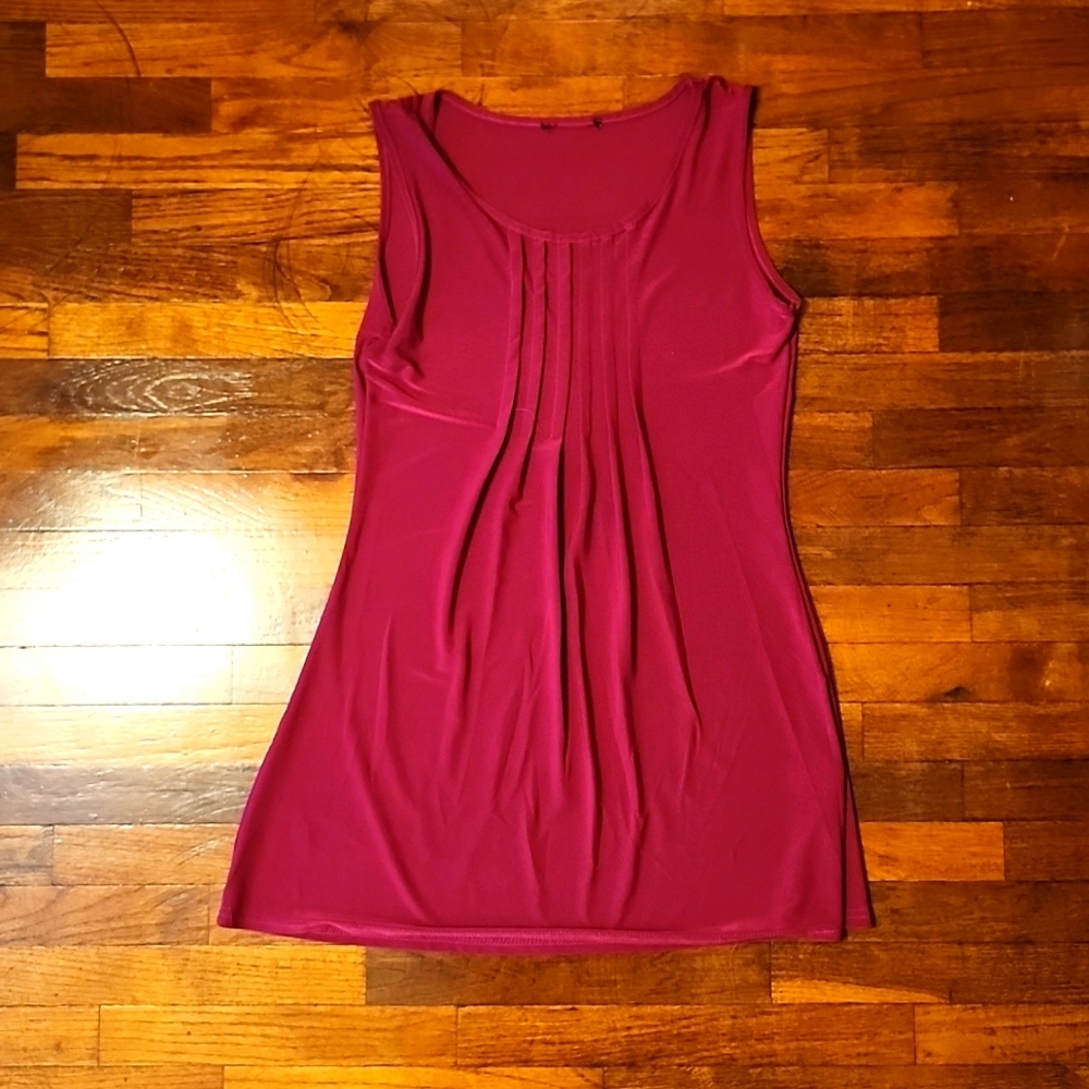 Womens Fushia Pink Tunic Shirt